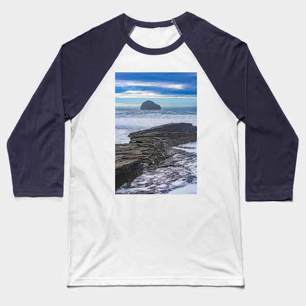 High Tide at Trebarwith Strand, Cornwall Baseball T-Shirt by BrianPShaw